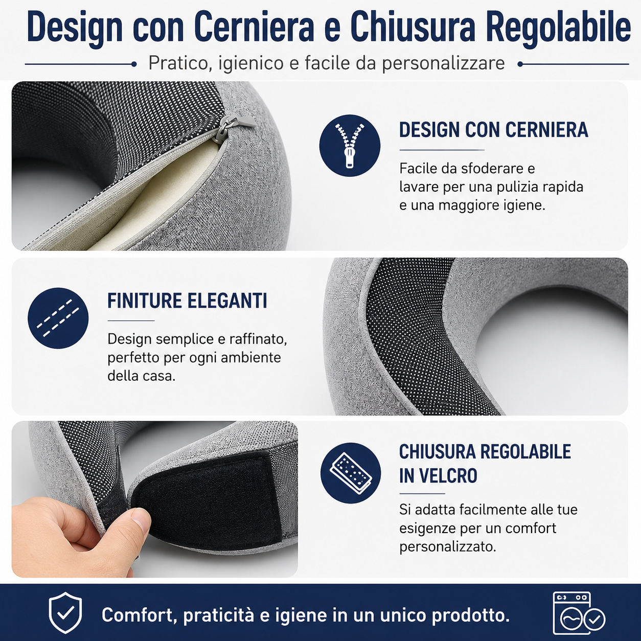 Cuscino Viaggio Memory Foam Cervicale