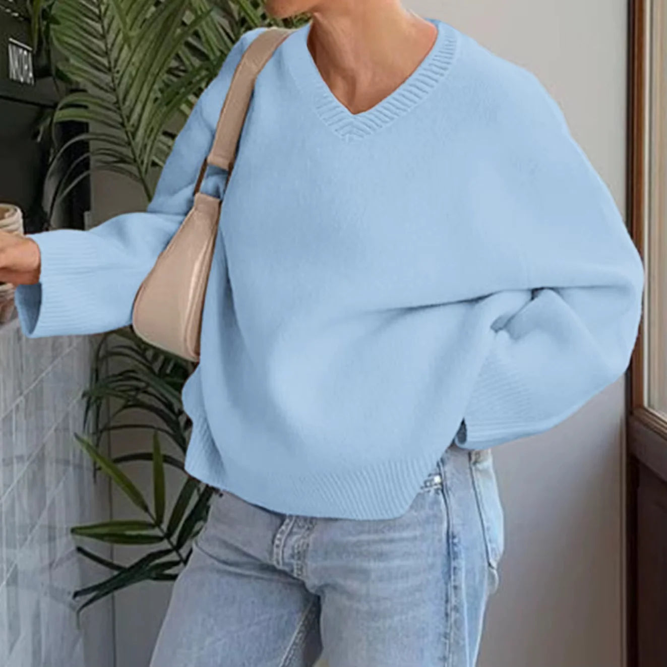 Maglione Soft V-Neck Essential Chic